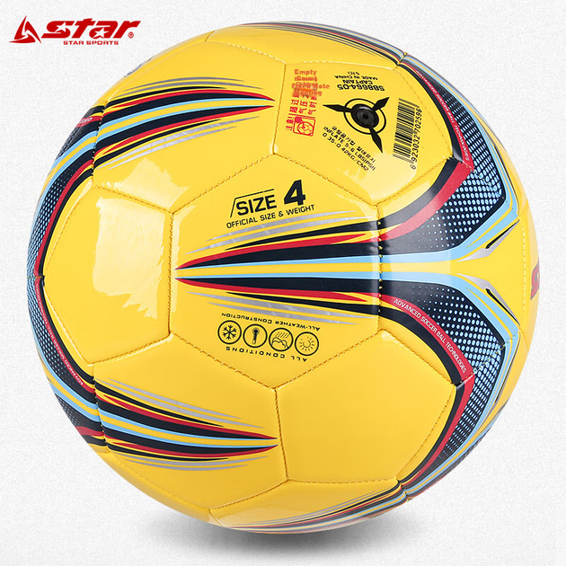 Мяч футбольный Star SB8664/05 Size 4 Бело-желтый (6923032702589) - Фото 3 Мяч футбольный Star SB8664/05 Size 4 Бело-желтый (6923032702589) - изображение 3