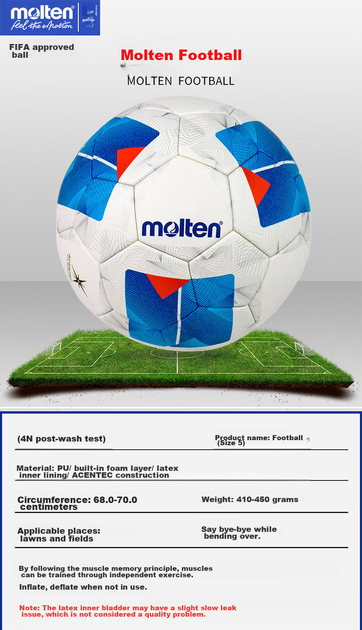 М'яч футбольний Molten F5N5000 Size 5 - зображення 2