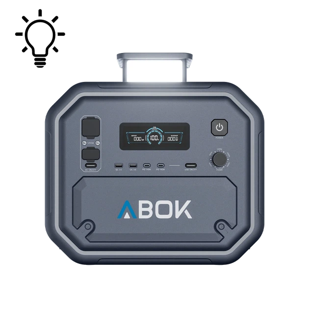 Зарядная станция ABOK ARK2500 2500 Вт / 2160 Вт·ч, LiFePO4, ИБП, чистая синусоида, быстрая зарядка - изображение 3