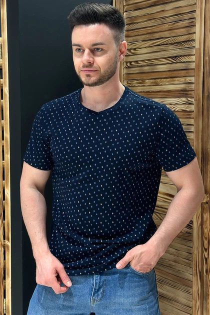Футболка с принтом Trend Collection 36308 Темно-синий (LACIVERT) 2XL - Фото 8 Футболка с принтом Trend Collection 36308 Темно-синий (LACIVERT) 2XL - изображение 8