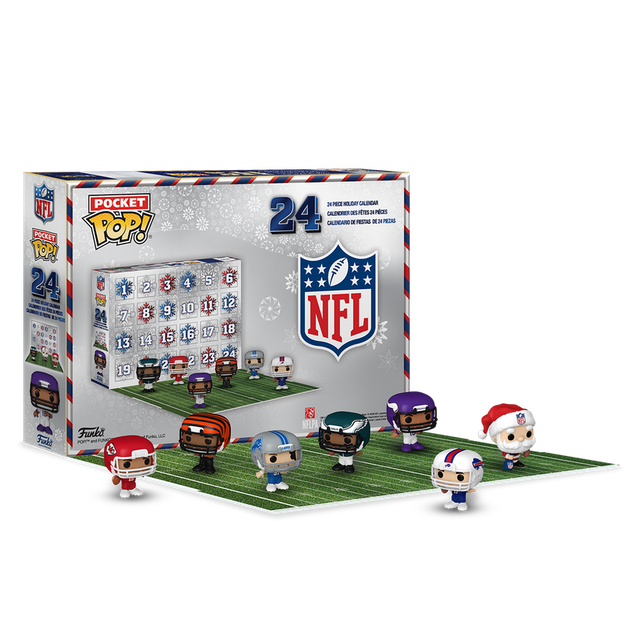Kalendarz adwentowy Pocket POP! Countdown Calendar: NFL 2.3 cm 24 szt 92918 (889698929189) - obraz 3