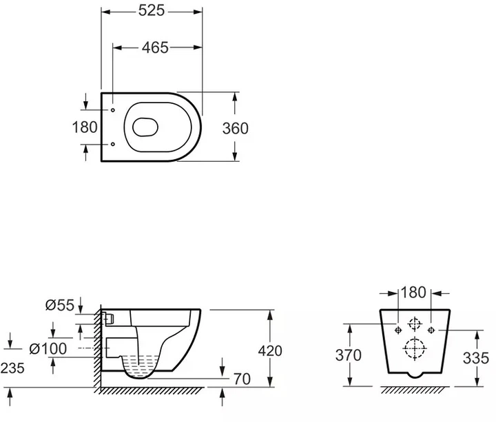 Інсталяція Grohe Rapid SL 38840000 (UA3873200A) з панеллю змиву Skate Cosmopolitan 38732000 + унітаз Devit Aero Rimless 3810830 Vortex Flush з сидінням Soft Close дюропласт - зображення 6