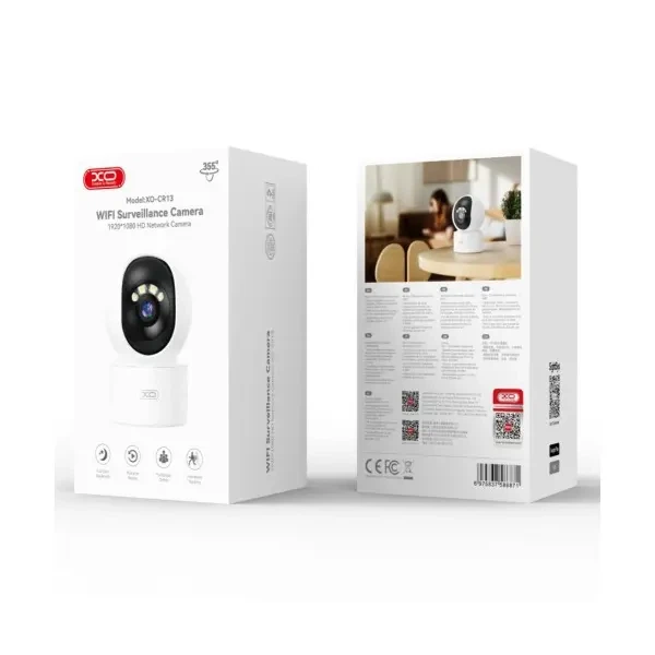 Камера відеоспостереження XO CR13 Standard Edition EU Smart 200W Pixel Camera, Білий - Фото 2 Камера відеоспостереження XO CR13 Standard Edition EU Smart 200W Pixel Camera, Білий - изображение 2