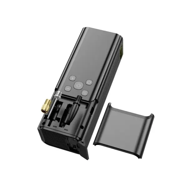 Автомобільний насос Hoco ZP7 Maddy (5000mAh), Чорний - изображение 4