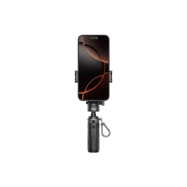 Монопод XO SS21 3in1 Multi-function Mini BT Selfie Stick, Camera Aid, Чорний - изображение 5