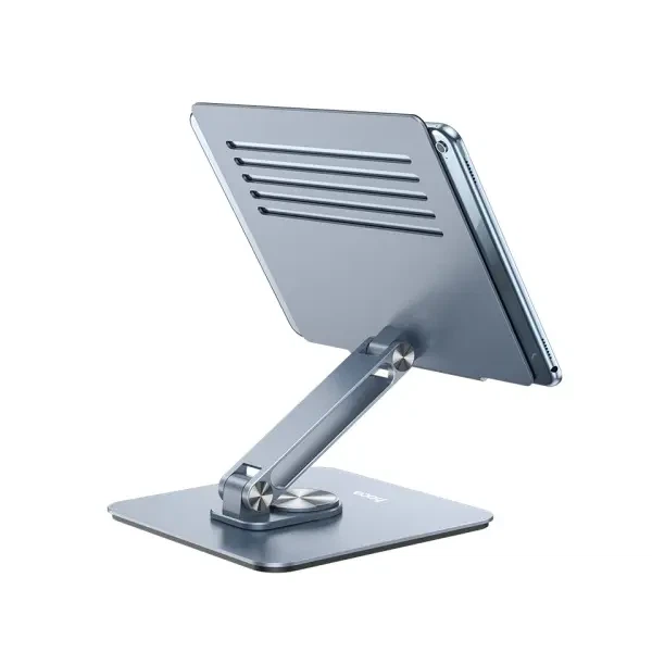 Підставка для ноутбука Hoco PH52 Plus Might Metal rotating tablet desktop holder Сіра - зображення 5