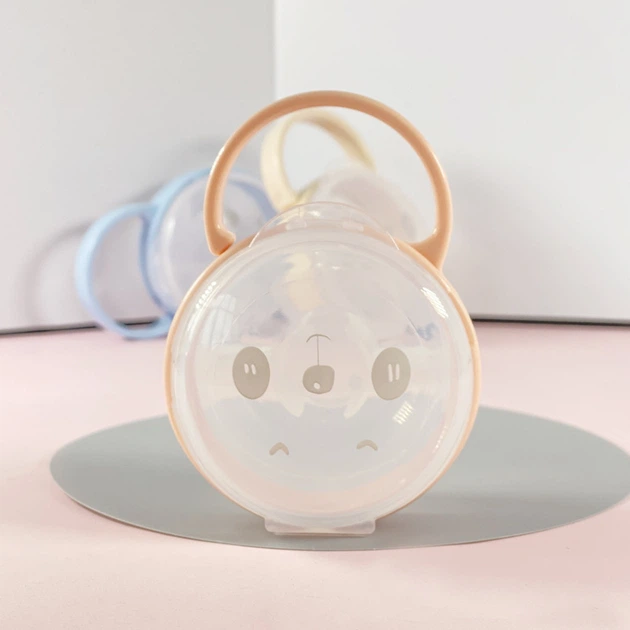 Футляр-контейнер для пустушки напівпрозорий Mommy Bag Ведмедик, молочний - изображение 6