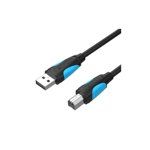 Кабель для принтера USB 2.0 AM/BM 1.5m black Vention (VAS-A16-B150) - Фото 1 Кабель для принтера USB 2.0 AM/BM 1.5m black Vention (VAS-A16-B150) - зображення 1