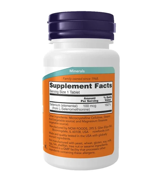 Селен без дрожжей Now Foods (Selenium Yeast Free) 100 мкг 100 таблеток - Фото 2 Селен без дрожжей Now Foods (Selenium Yeast Free) 100 мкг 100 таблеток - изображение 2