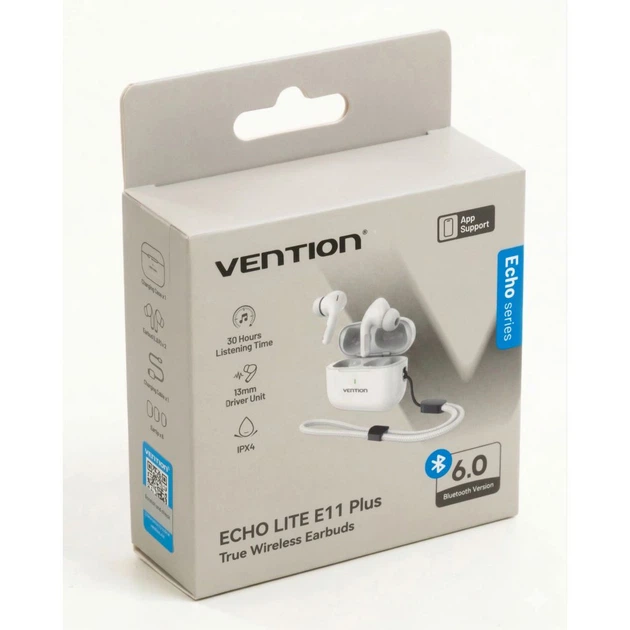 Наушники Vention Echo Lite E11 Plus White (NBVW0-Plus) - Фото 10 Наушники Vention Echo Lite E11 Plus White (NBVW0-Plus) - изображение 10