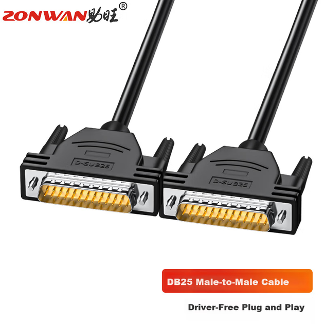 Кабель ZONWAN DB25 - DB25 M/M экранированный 1 м (ZW-DB25-01) - изображение 4