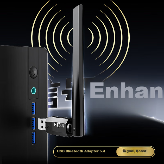 Bluetooth адаптер WANJEED 3-51418 Bluetooth 5.4 / USB / Blue - зображення 3