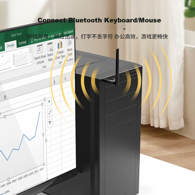Bluetooth адаптер WANJEED 3-51418 Bluetooth 5.4 / USB / Blue - зображення 6