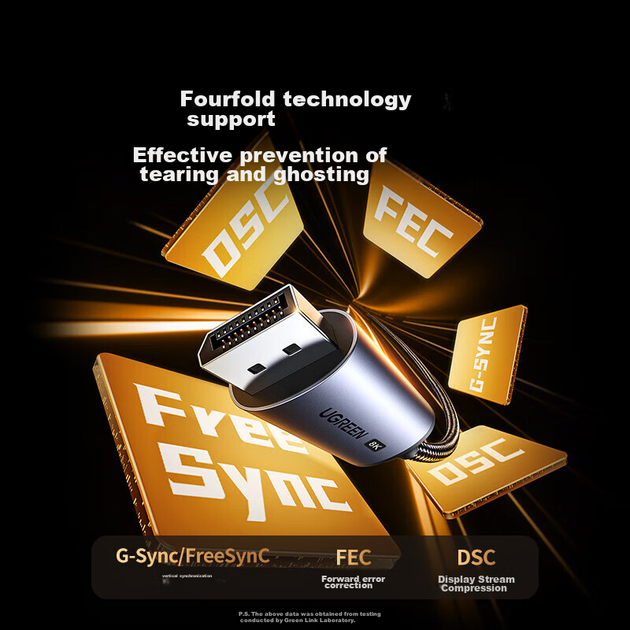 Переходник Ugreen USB Type-C - DisplayPort 1.4 8K@60Hz 3 м (25839) - изображение 8