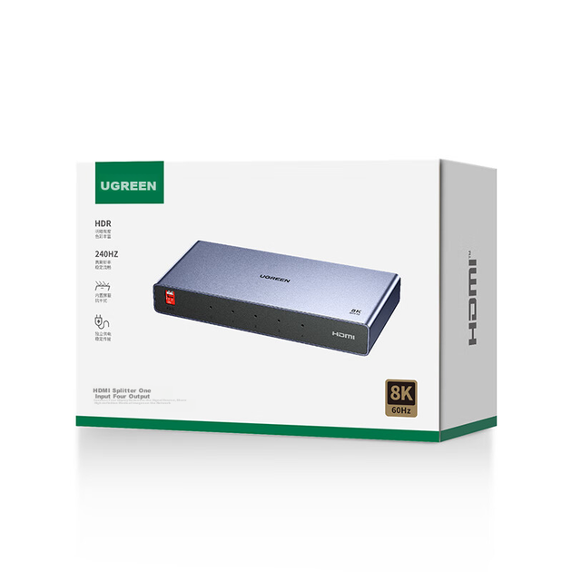 Разветвитель видеосигнала UGREEN HDMI 2.1 1-в-4 (25858) - изображение 9