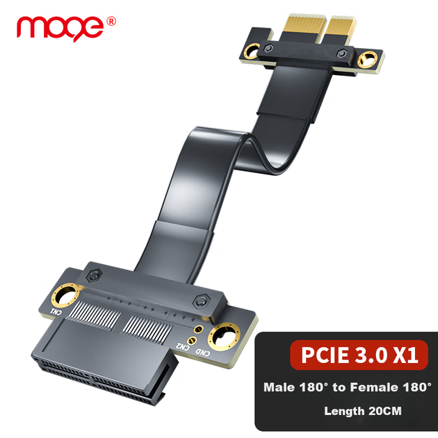 Райзер-кабель MOGE MC388120 PCI-E x1 3.0, 20 см - изображение 4