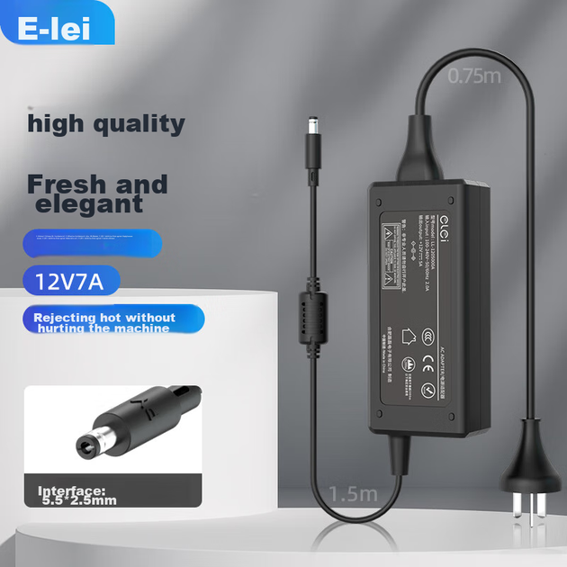 Блок питания Elei 84W 12 В 7 А, разъем 5.5×2.5 мм для монитора (12V7A/5.5×2.5) - изображение 4