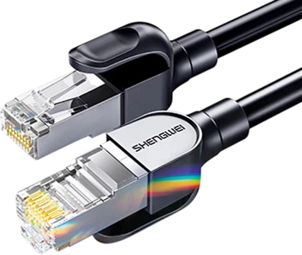Патч-корд Shengwei LC-1250G Cat 6 1 Гбіт/с 50 м Чорний - Фото 1 Патч-корд Shengwei LC-1250G Cat 6 1 Гбіт/с 50 м Чорний - зображення 1