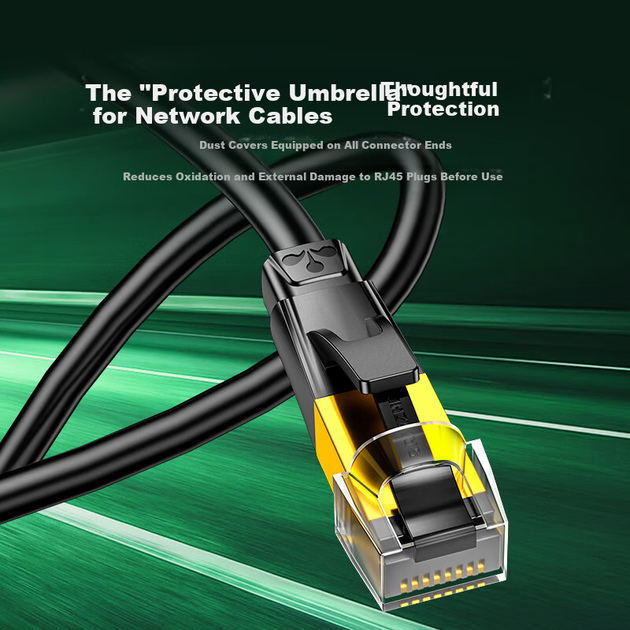 Патч-корд Sanze RJ7400H Cat 7 экранированный 10 Гбит/с 40 м Черный - изображение 9