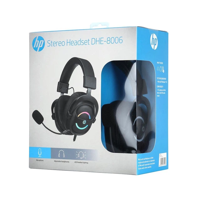 Навушники HP RGB 7.1 USB Black (DHE-8006) - Фото 5 Навушники HP RGB 7.1 USB Black (DHE-8006) - зображення 5