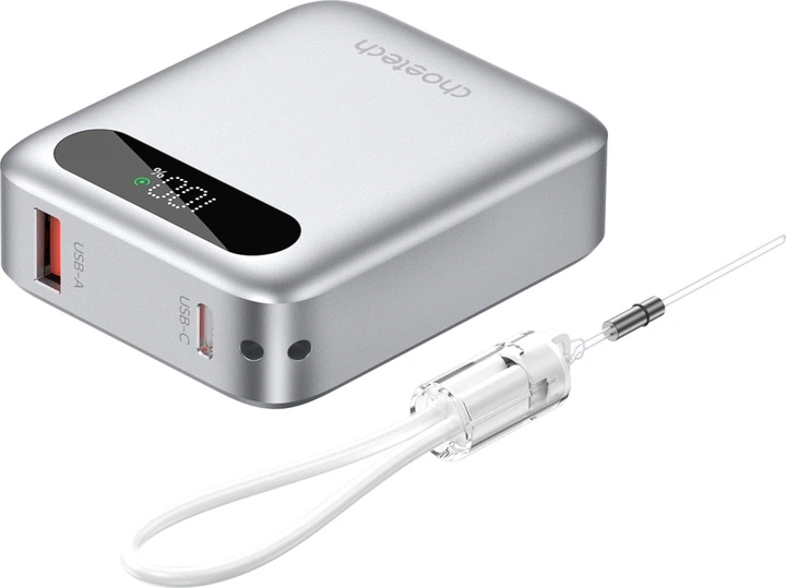 УМБ CHOETECH 10000mAh 22.5W Silver (B860-CCSL) - Фото 1 УМБ CHOETECH 10000mAh 22.5W Silver (B860-CCSL) - зображення 1