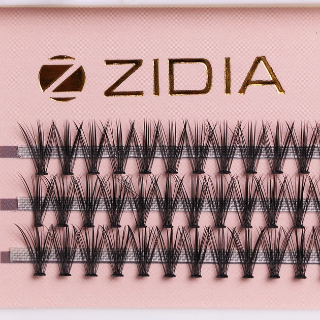 ZIDIA Cluster lashes Вії пучкові 20D C 0,10х11 mm, 3 стрічки - изображение 3