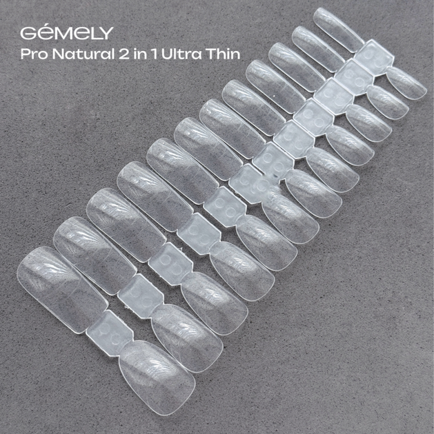 Формы верхние Gémely Upper forms Pro Natural 2 в 1 Ultra Thin 12 размеров 120 шт/уп - изображение 3