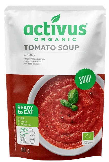 Упаковка суп томатний ACTIVUS 9х400 г.(C-02-009-U-pak) - Фото 2 Упаковка суп томатний ACTIVUS 9х400 г.(C-02-009-U-pak) - зображення 2