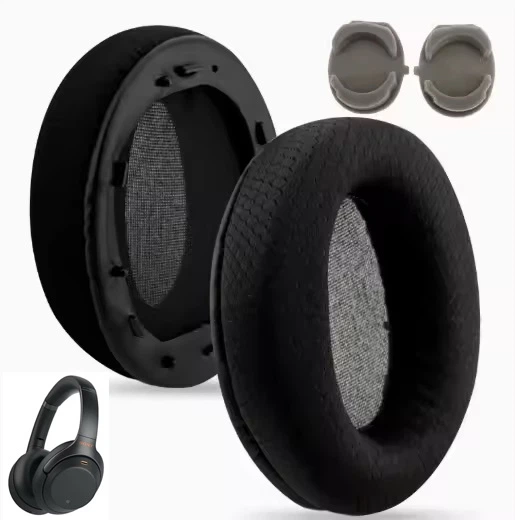 Комплект для наушников Sony WH-1000XM3: тканевые амбушюры и накладка / ремкомлект на оголовье black черный - Фото 5 Комплект для наушников Sony WH-1000XM3: тканевые амбушюры и накладка / ремкомлект на оголовье black черный - изображение 5
