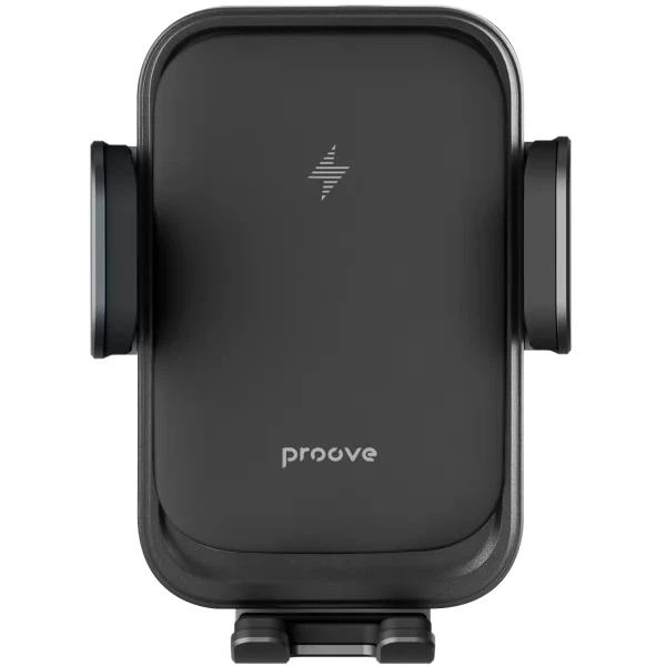 Автотримач для телефону Proove Nitro Charge 15W Автомобільний тримач на дефлектор з бездротовою зарядкою Qi та автоматичною фіксацією, Чорний - зображення 2