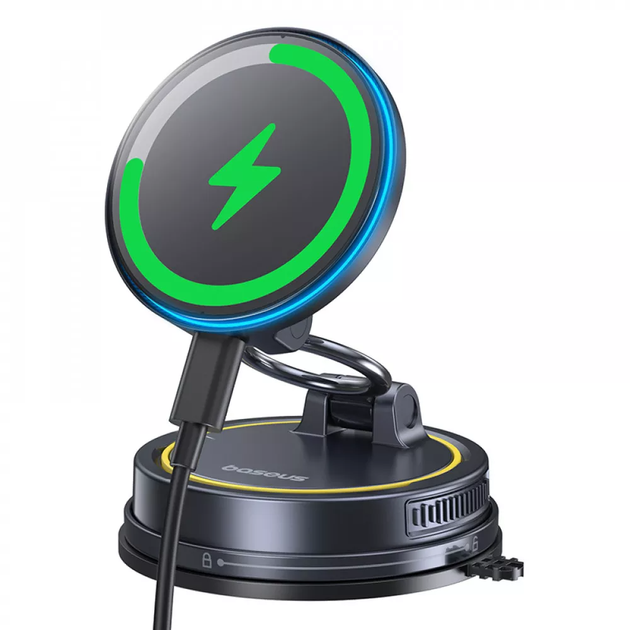 Беспроводное Автомобильное зарядное устройство PrimeTrip VC2 Flex Pro Magnetic Wireless Suction Cup Version черный C0013F01 - Фото 5 Беспроводное Автомобильное зарядное устройство PrimeTrip VC2 Flex Pro Magnetic Wireless Suction Cup Version черный C0013F01 - изображение 5