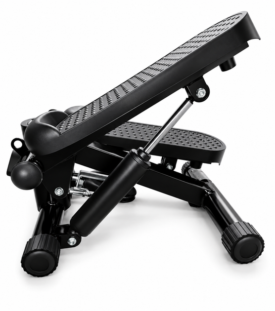 Степпер с эспандерами Scoopes BodyStep max 100 кг с ковриком черный - изображение 3