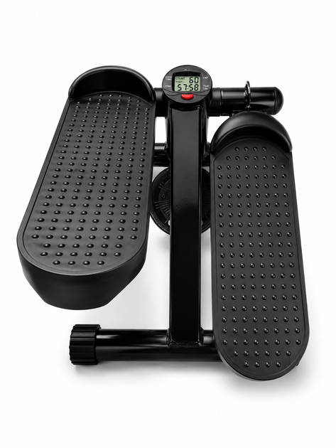 Степпер с эспандерами Scoopes BodyStep max 100 кг с ковриком черный - изображение 6