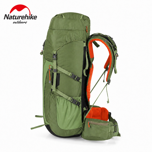 Рюкзак туристичний Naturehike NH16Y020-Q 55 л нейлон Зелений (6927595787908) - зображення 3