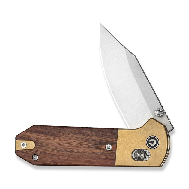 Ніж складаний кишеньковий Civivi Yonder Clip Point натуральний 14C28N Wood and Brass (7.3 см) - изображение 3