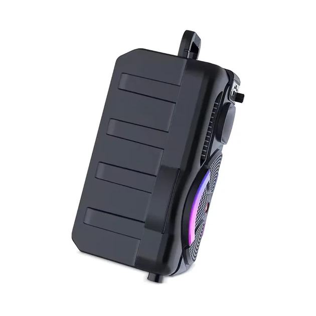 Портативная колонка Bluetooth 20W черная 2400mAh с микрофоном и функцией караоке. - изображение 3
