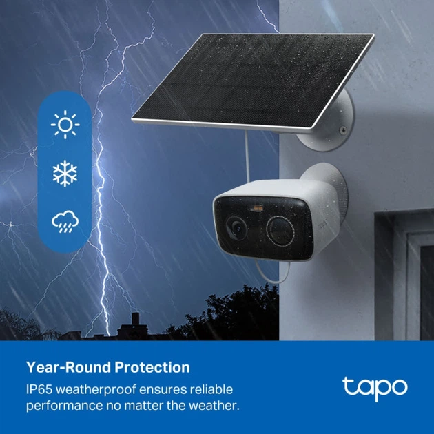 Камера відеоспостереження з сонячною батареєю TP-Link Tapo C400 KIT - зображення 6