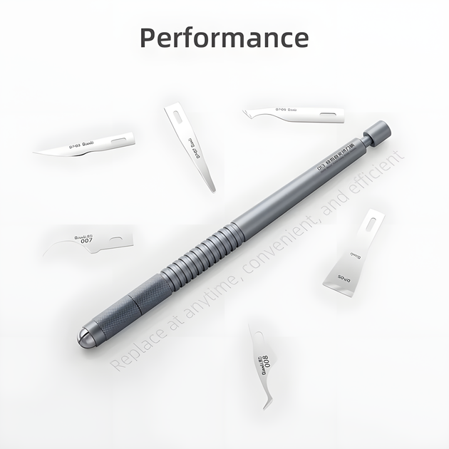 Ручка-держатель для лезвий быстросъемная алюминиевая для ремонта плат - Фото 7 Ручка-держатель для лезвий быстросъемная алюминиевая для ремонта плат - изображение 7