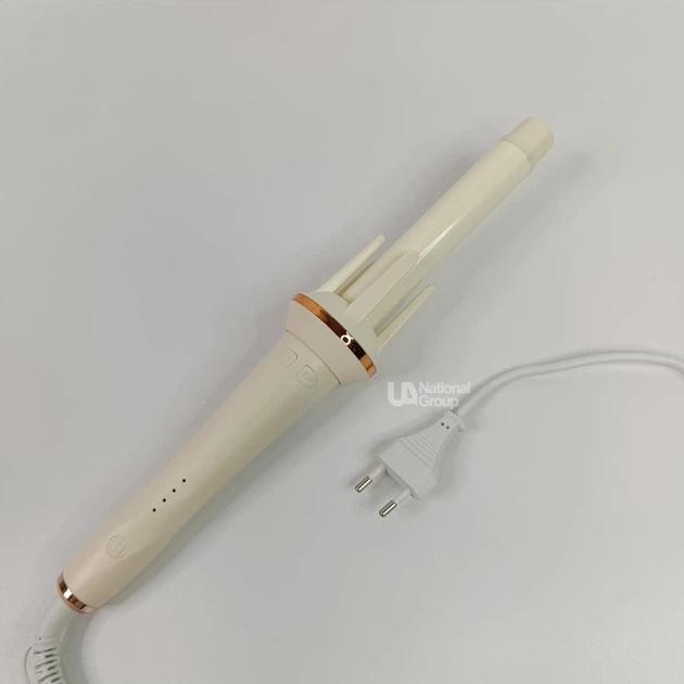 Плойка для локонов автоматическая Hair Curler, электрический стайлер для завивки волос с автоматическим вращением, 4 температурных режима (150°, 170°, 190°, 210°), стайлер для создания локонов Белая, LY-884-White - изображение 6