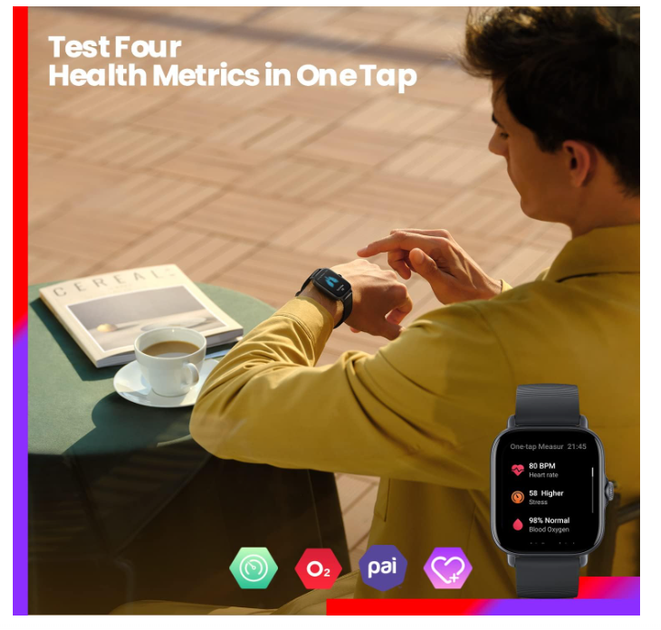 Смарт-годинник Amazfit GTS 3 Ivory White, спортивний годинник з GPS, 150+ режимами спорту, 5 ATM, пульс, SpO2, сон, стрес, Alexa - зображення 5