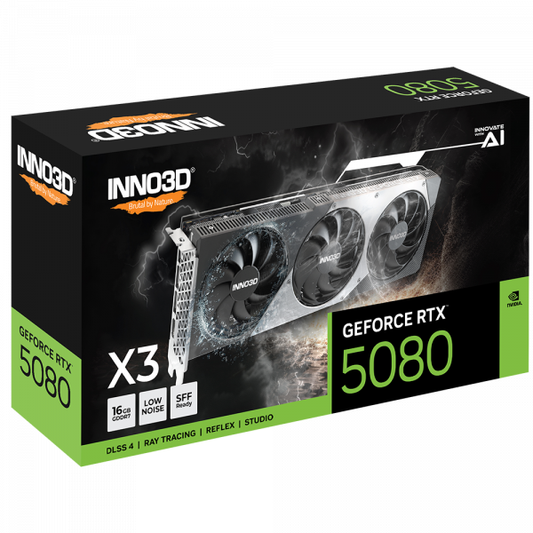 Відеокарта inno3d rtx 5080 x3 (n50803-16d7-176068n) - изображение 3