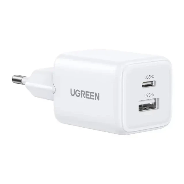 Мережевий зарядний пристрій UGREEN X514, 20 W, Power Delivery, Quick Charge, FCP, AFC, 2×USB, Чорний Білий - Фото 6 Мережевий зарядний пристрій UGREEN X514, 20 W, Power Delivery, Quick Charge, FCP, AFC, 2×USB, Чорний Білий - зображення 6