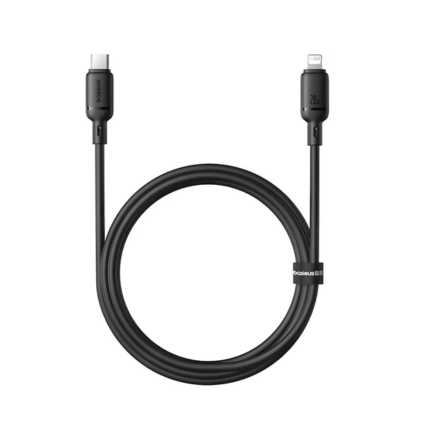 Кабель Baseus Silky Series USB-C to Lightning 20W 1 m Black (P10377700113-00) - зображення 2