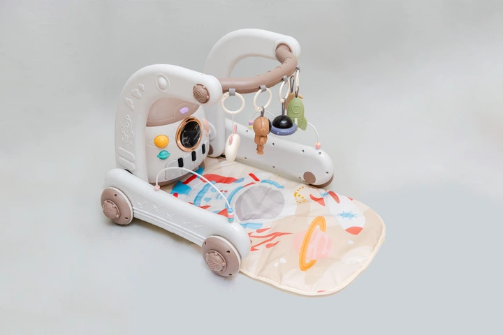 Развивающий коврик-ходунки 3 в 1 Beruty Baby Activity Beige (с пианино, ночником, от 0 до 24 месяцев) - изображение 4
