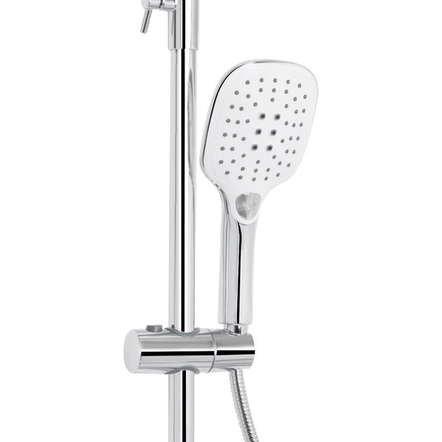 Душова система універсальна Qtap Grand на три споживача (з виливом) QTGRACRM1004 Chrome - Фото 6 Душова система універсальна Qtap Grand на три споживача (з виливом) QTGRACRM1004 Chrome - изображение 6