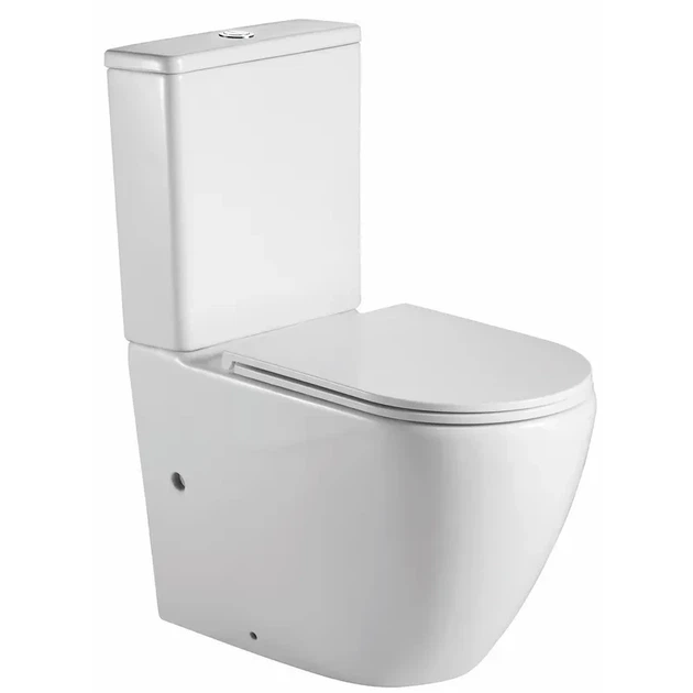 Унитаз-компакт Mixxus Premium Ellipse-0402-R 660x390x855mm, система смыва RIMLESS - изображение 2