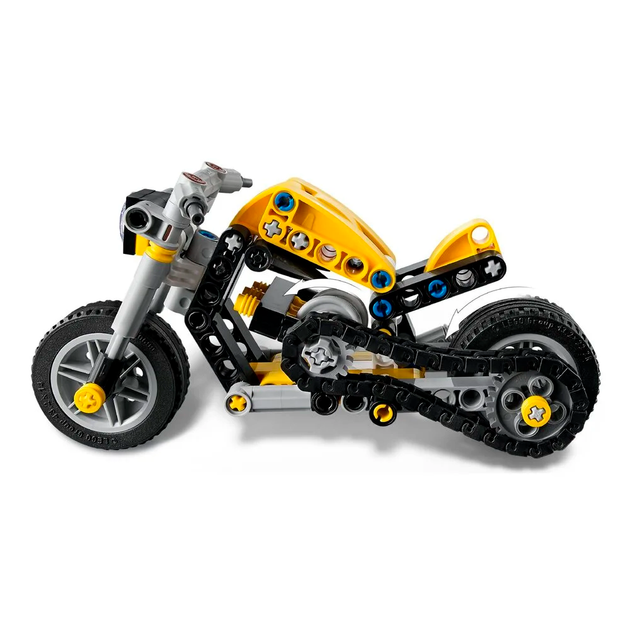 Конструктор LEGO Technic Желтый мотоцикл 151 деталь (42225) - изображение 6