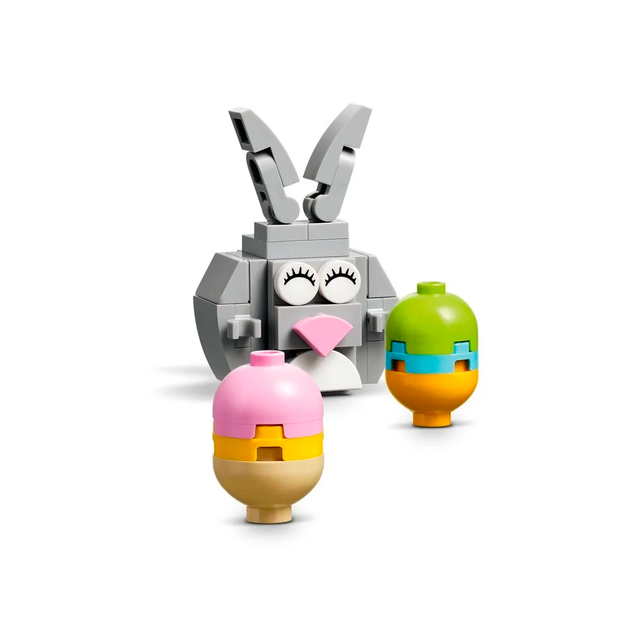 Конструктор LEGO Пасхальный кролик и охота на куриные яйця 140 деталей (40808) - изображение 6