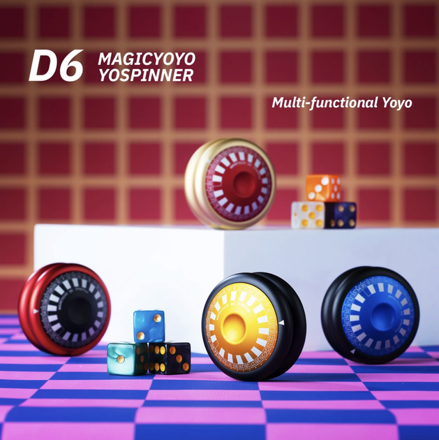 Йойо Magicyoyo D6 YOSPINNER Черный (синий caps) - изображение 5