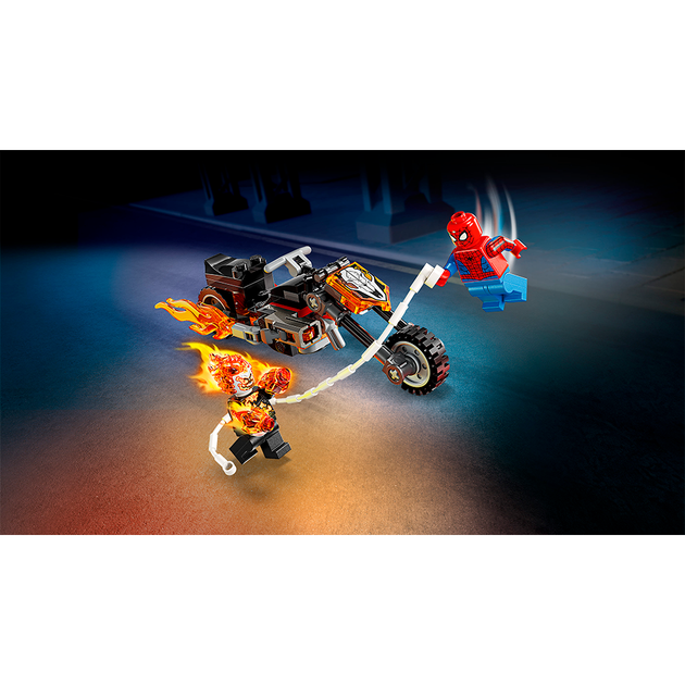 Конструктор LEGO Marvel Людина-павук vs. Примарний вершник на мотоциклі 72 деталі (76335) - зображення 8